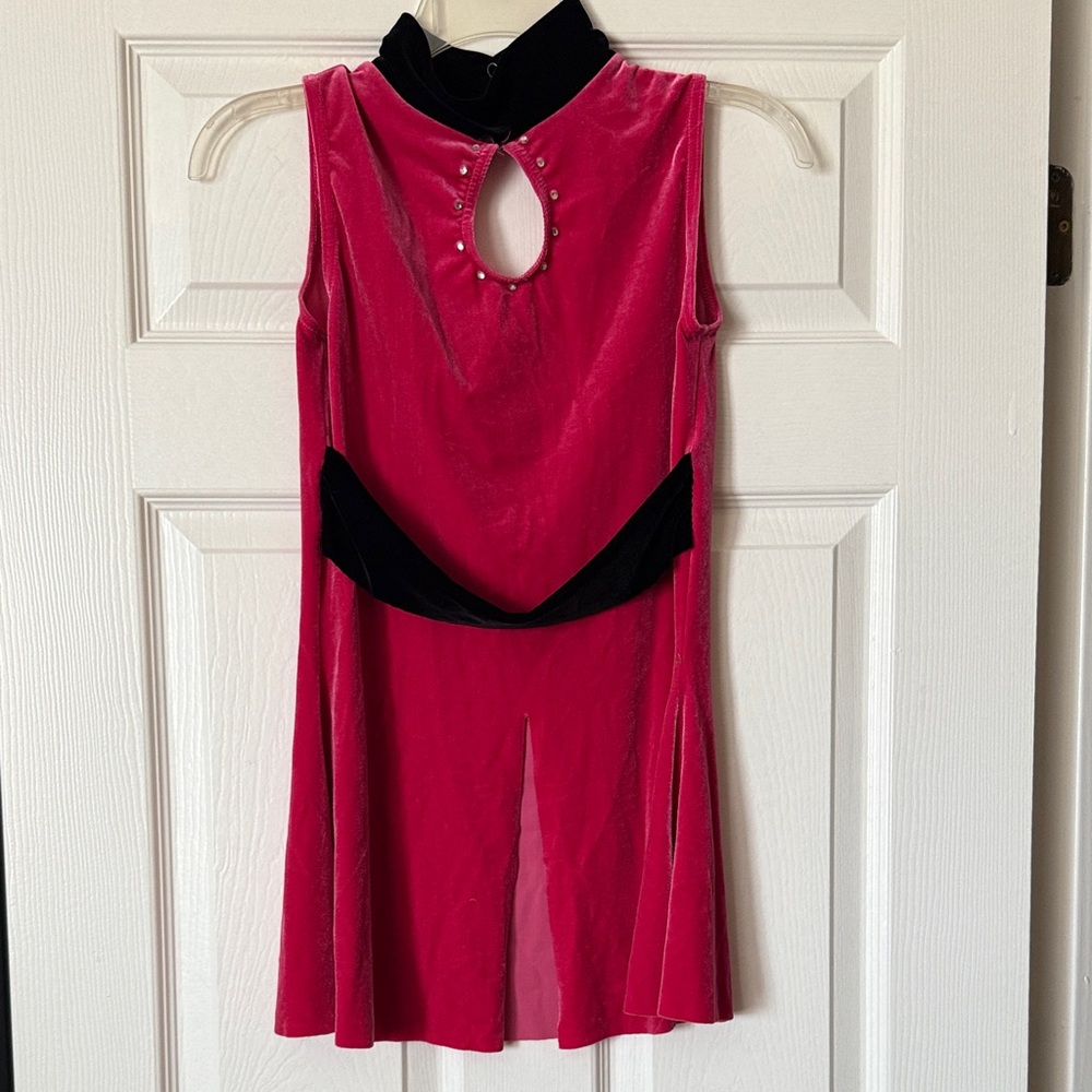 Pink. Velvet Dance Top